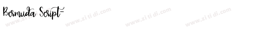 Bermuda Script字体转换